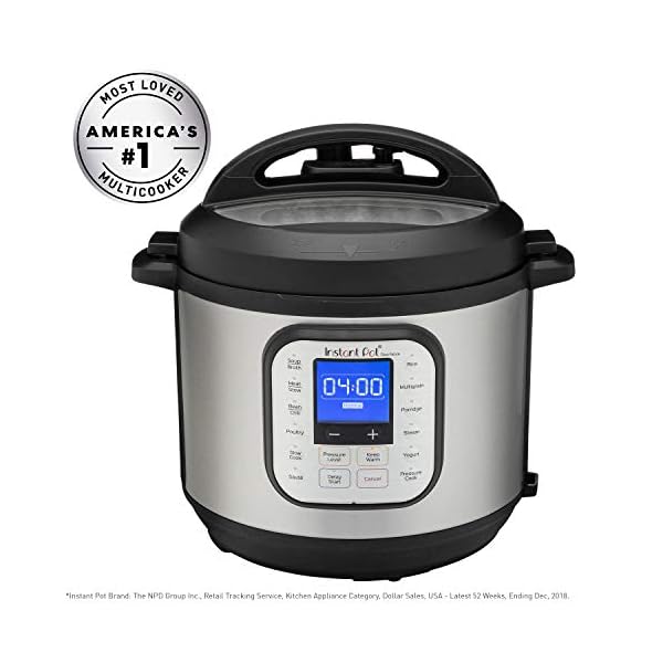 Instant Pot NOVA 6 Pressure Cooker, 6qt, Stainless Steel/Black Super