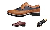 Gaorui Men Spring Fashion Lace up Eyelet Oxford Leather Nude Shoe Brogue
