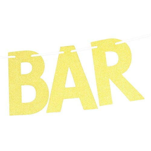 Gold Glitter Taco Bar Banner Mexican Theme Party Decorations