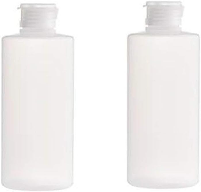 Pack of 2 100ml/200ml/400ml Transparent Empty Travel Refillable PE Plastic Soft Tubes Bottle Emulsion Packing Case Make up Cosmetics Container (200ml)