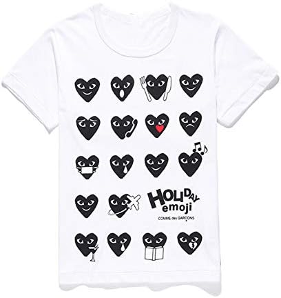 Comme des Garcons Play Short-Sleeved T-Shirt Men/Women Christmas Limited Emoji