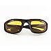 3 Pair Motorcycle Riding Glasses Padding Goggles UV Protection Dustproof WindproofMotorcycle Sunglasses with Yellow Lens for Outdoor sports Actives