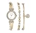 Anne Klein Goldtone Crystal Bangle Box Set
