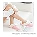 Womens Slipper Faux Fur Fluffy Slip-On House Suede Lined/Anti-Skid Sole, Indoor & Outdoor, Pink, Asian41-42 Tag280/MS 42-43