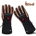 GLOBAL VASION Electric Heated Gloves with Rechargeable Batteries Gloves Waterproof Thermal Gloves Touchscreen for Skiing Walking Hiking Climbing Driving Cold Weather Gloves