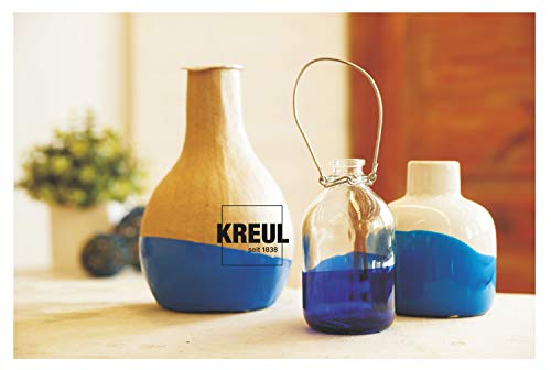 KREUL 79600 - Acryl Glanzfarben im Set, 6 x 20 ml Farbe und ein Pinsel, glänzend-glatte Acrylfarbe zum Anmalen und Basteln, auf Wasserbasis, speichelecht, schnelltrocknend und deckend – Bild 5