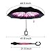 CCTRO Double Layer Inverted Umbrella Cars Reverse Umbrella, Windproof UV Protection Big Straight Umbrella Inside Out Travel Umbrella for Car Rain Outdoor with C-Shaped Handle