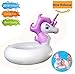 Leeron Unicorn Pool Floats, Pool Floats for Kids,Inflatable Swimming Pool Float Ride on Water Raft Swim Ring Pool Floaties for Girl Children (Purple-White)