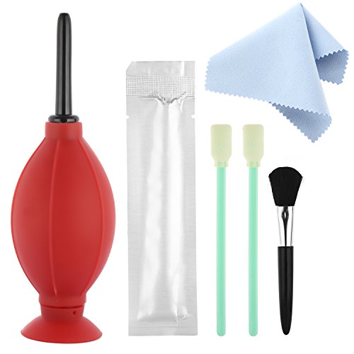 Professional Camera Cleaning Kit for DSLR Cameras Two (CCD CMOS) Cleaning Swabs+Cleaning Cloths+Lens Brush +Air Blower Cleaner