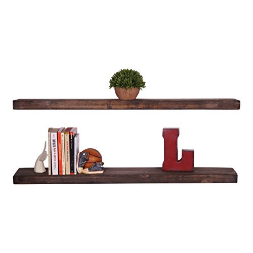 Del hutson designs handmade 36-inch rustic pine floatin…