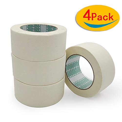Masking Tape 4 Rolls Wide Purpose Masking Tape-2 Inch x 55 Yards-for Labeling, Painting, Packing,Arts & Crafts - Thumbnail 6
