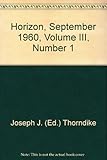 Horizon, September 1960, Volume III, Number 1