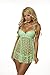 Velvet Kitten Fever Blush Sexy Green Babydoll Lingerie 512156 Size Medium
