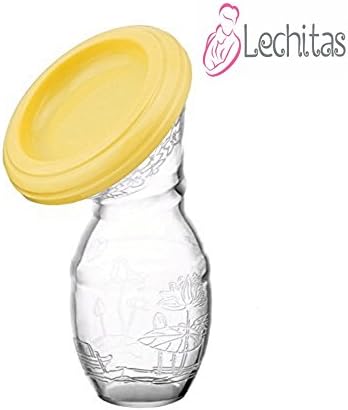 Lechitas BPA Free Silicone Manual Breastpump With Lid