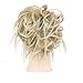 Tousled Updo Messy Bun Hair Piece Scrunchies Synthetic Wavy Bun Extensions Rubber Band Elastic Scrunchie Chignon Instant Ponytail Hairpiece for Women (27T613)
