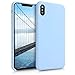 kwmobile Case Compatible with Apple iPhone Xs Max Case - TPU Silicone Phone Cover with Soft Finish - Light Blue
