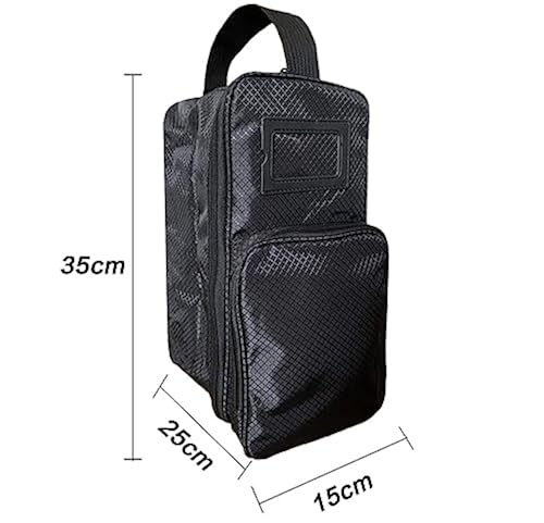 Golf Shoe Bag Zippered Sports Travel Shoes Case with Outside