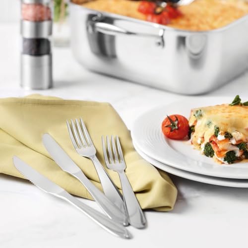 Faqueiro Aço Inox com Faca para Churrasco com 36 Peças Tramontina Laguna Prata