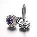 Unique Stylish Modern Cufflinks Luxury Amethyst Crystal Cuff Links for Shirt Wedding Business