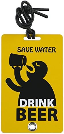 YaYtag Fun New Concept of Luggage Tag, Another Round Please, 2 Piece