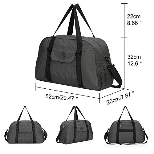 Hynes Eagle Yoga Mat Bag Sport Duffel for Gym Travel Bag 35L Grey 2018
