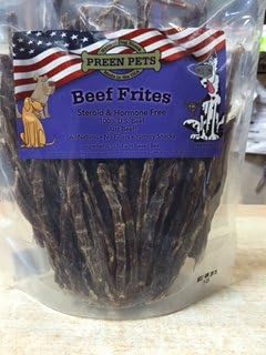 Preen Pets Beef Frites Dog Treats - 100% USA Sirloin Beef (4OZ)
