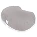 OMMETTA Beansprout Meditation Cushion – Natural and Organic Filled Yoga Pillow with Removable Machine Washable Cover [5 Colors – Round, Crescent] (Beansprout Crescent – Gray, Beansprout Crescent)thumb 3