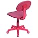 Flash Furniture Pink Fabric Swivel Task Office Chair