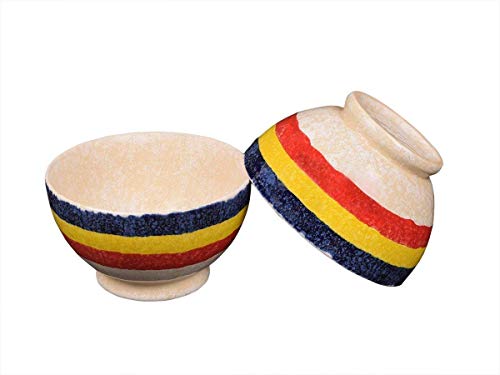 storeindya Ceramic Bowl Dessert Salad Fruit Porcelain Pottery Serving Bowl Kitchen Dining Serveware Accessory