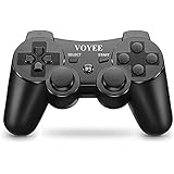 VOYEE Controller Replacement for PS-3 Controller, Wireless Controller Gamepad with Upgraded Joystick Compatible with PS-3 Con