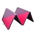 Soozier PU Leather Gymnastics Tumbling/Martial Arts Folding Mat, Pink/Purple Triangles, 4 x 10' x 2