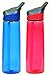Contigo Autospout Addison Water Bottle, Watermelon 24 Oz (Pack of 2)