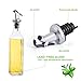 Olive Oil Dispenser - 4 Pack Oil and Vinegar Sauce Wine Glass Bottle Olive Oil 250ml Glass Dispenser Pouring Spouts with Lever-Release Snap Lids for Controlled Pouring with 2 Funnel