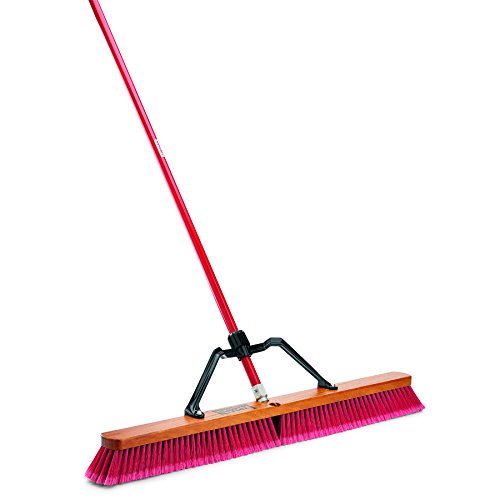 Libman Commercial 1101 MultiSurface Heavy Duty Push Broom, 65" Length