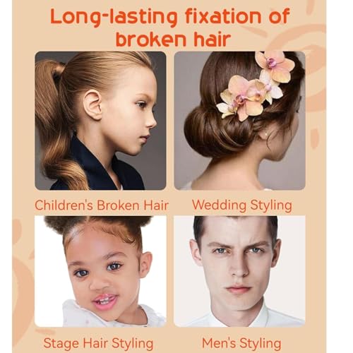 Hair Wax Stick for Kids Styling, 2-in-1 Design with Built-in Comb for Children Hair Styling Gel, Moisturizing, Natural Ingredients Refreshing and Non-Greasy, Easy to Styling