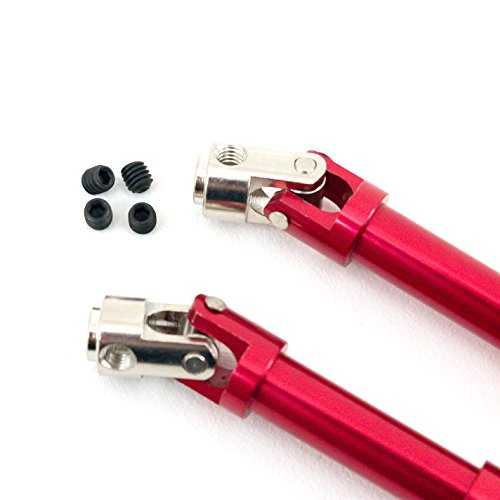HSP 180011 Red Aluminum Alloy Center Drive Shaft Set for Redcat Everest-10
