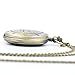 Ddjbdb Men's Pocket Watches Quartz with Necklace Chain Fob Pocket Chain Christmas Gift with Box