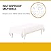 DECOSTYLE Plastic Tablecloth for Parties, Party Table Cloths Disposable, Stylish Design, Gold Dots Decorations, White, Waterproof, Rectangular Table Cover, 54 Inch x 108 Inch