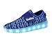 KaLeido Kids 7 Colors LED Light up Shoes Sneakers for Boys Girls (8.5 M US Toddler/EU 25, K-Blue)