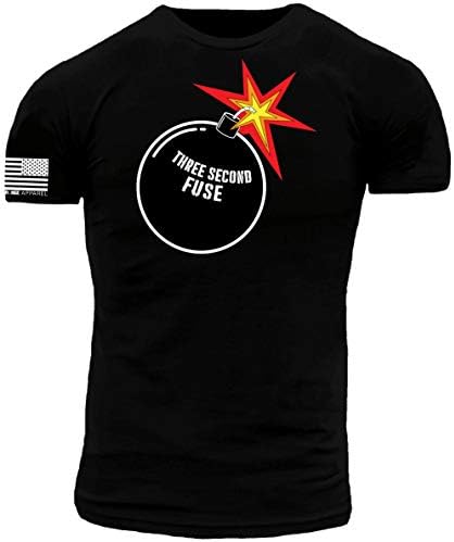 Three Second Fuse Black Premium Athletic Fit T-Shirt