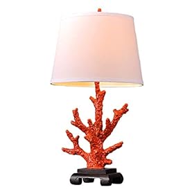 Desk lamp Living Room American Country Table Lamp Bedroom Bedside Lamp Modern Creative Coral Table Lamp Study Reading… 41HaOe5 BrL