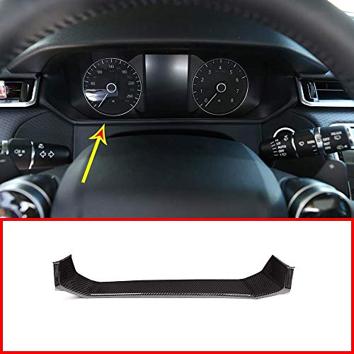 ABS Plastic Dashboard Frame Cover Trim Carbon Fiber Style Car Decoration Accessories for Landrover Range Rover RR Velar 2017 2018