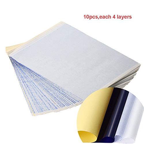 Fan-Ling 10x Tattoo Transfer Paper Stencil Carbon Thermal Tracing Hectograph Sheet,Tattoo Transfer Paper,Used for transferring The Tattoo Design from The Paper to The Skin - Thumbnail 3