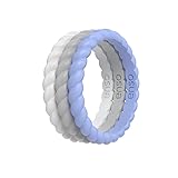 Enso Rings Stackable Braided Silicone Wedding Ring