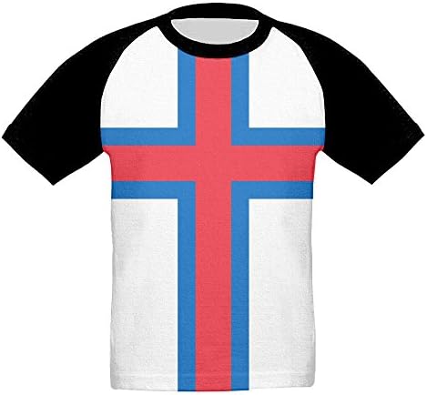 ONE SUIT Faroe Islands Animated Flag Children's Full Print Short Sleeve Child Toddler T-Shirt Tee
