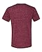 Bella + Canvas Unisex Jersey Short Sleeve V-Neck Tee (Maroon Marble) (L)