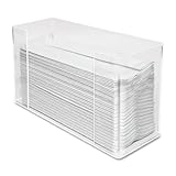 Kantek Acrylic Paper Towel Dispenser, 11.5-Inch Wide x 4.2-Inch Deep x 6.75-Inch High, Clear (AH190)