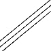 PandaHall Elite 1 Roll 1.5 mm Cowhide Round Leather Cords For Bracelet Neckacle Beading Jewelry Making 10 meter / 11 Yard Black