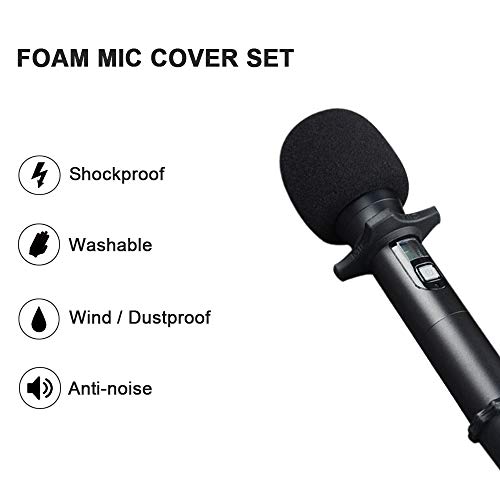 image for TPLTECH 6 Pack Micphone Foam Covers Handheld Mic Windscreen Pops Filte
