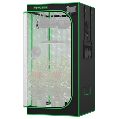 VIVOSUN PRO Growzelt 80x80x160cm,22mm Stangen, 2000D Mylar-Gewebe